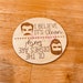 Funny Clean Dirty dishwasher magnet kitchen decor dishes wash clean flip engraved wood gift home switch dish round Lass Roy TV 