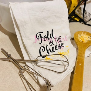 COTTON Fold in the cheese I have asked you now for a decorative towel kitchen deco gift creek inspiriert David Home Flour Dish