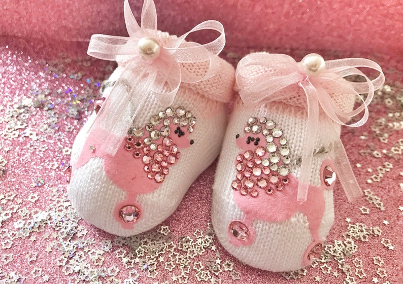swarovski crystal baby booties