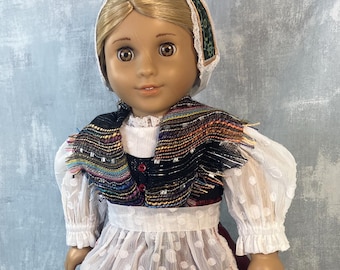 Vestido tradicional esloveno Nosa para muñeca American Girl
