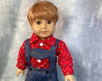 Historical Lederhosen German Alpine Boy Doll Outfit, for American Girl Doll