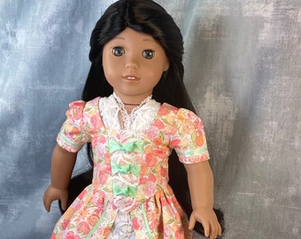 Vestido colonial victoriano histórico para muñeca American Girl de 18 pulgadas