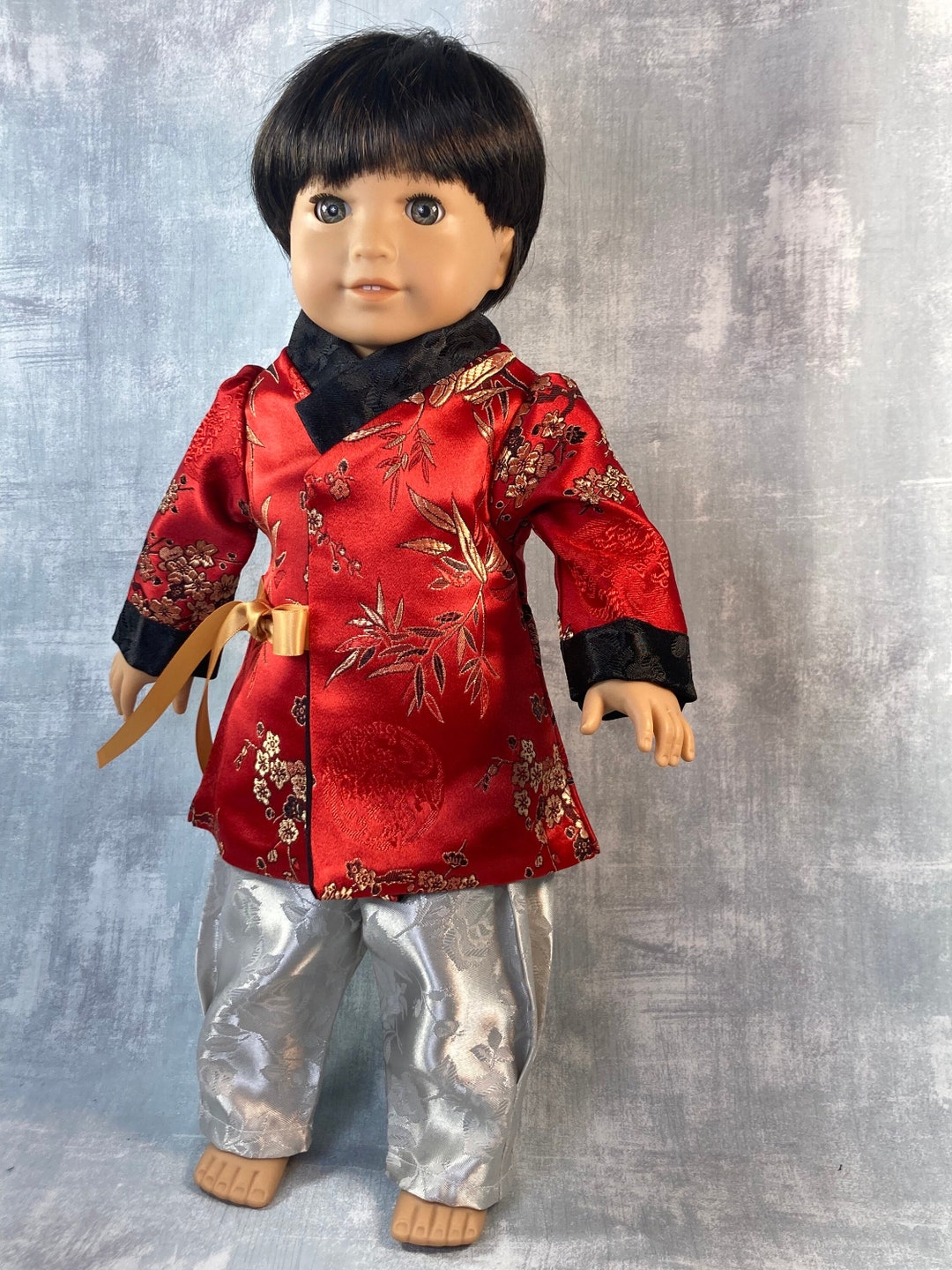 Oriental Korean Hanbok Doll Boy Outfit for American Girl Doll