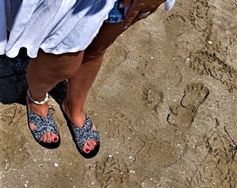 Handmade Leather Criss Cross Sandals, Strappy Summer Flats, Greek Style