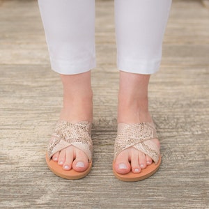 Brown Sandals, Criss Cross Sandals, Strappy Sandals, Greek Sandals, Women Sandals, Slides Sandals, Handmade Sandals, Leather Sandals