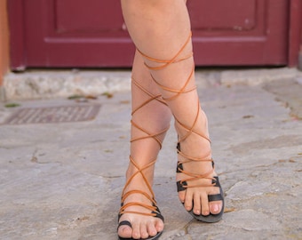 Gladiator sandals, Lace up sandals, Handmade, Leather Sandals, Greek Sandals, Strappy Sandals, Toe Ring sandals, Women Sandals, Summer shoes