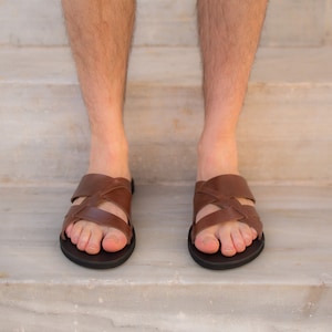 Sandals Men, Leather Men Sandals, Slides Sandals, Flip Flop Sandals men, Greek Men Sandals, Summer Sandals, Barefoot Sandals, Men shoes
