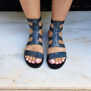 Stretch Gladiator Sandals