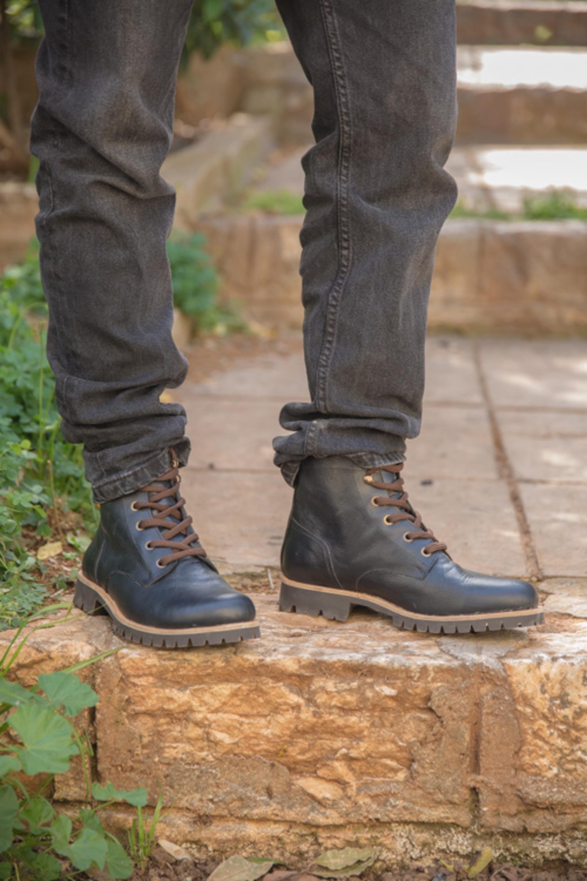 Buy Mens Leather Boots Online In India Etsy India