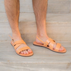 Men Slides, Sandals Men, Leather Men Sandals, Handmade Sandals, Flip Flop Sandals men, Greek Men Sandals, Summer Sandals, Barefoot Sandals