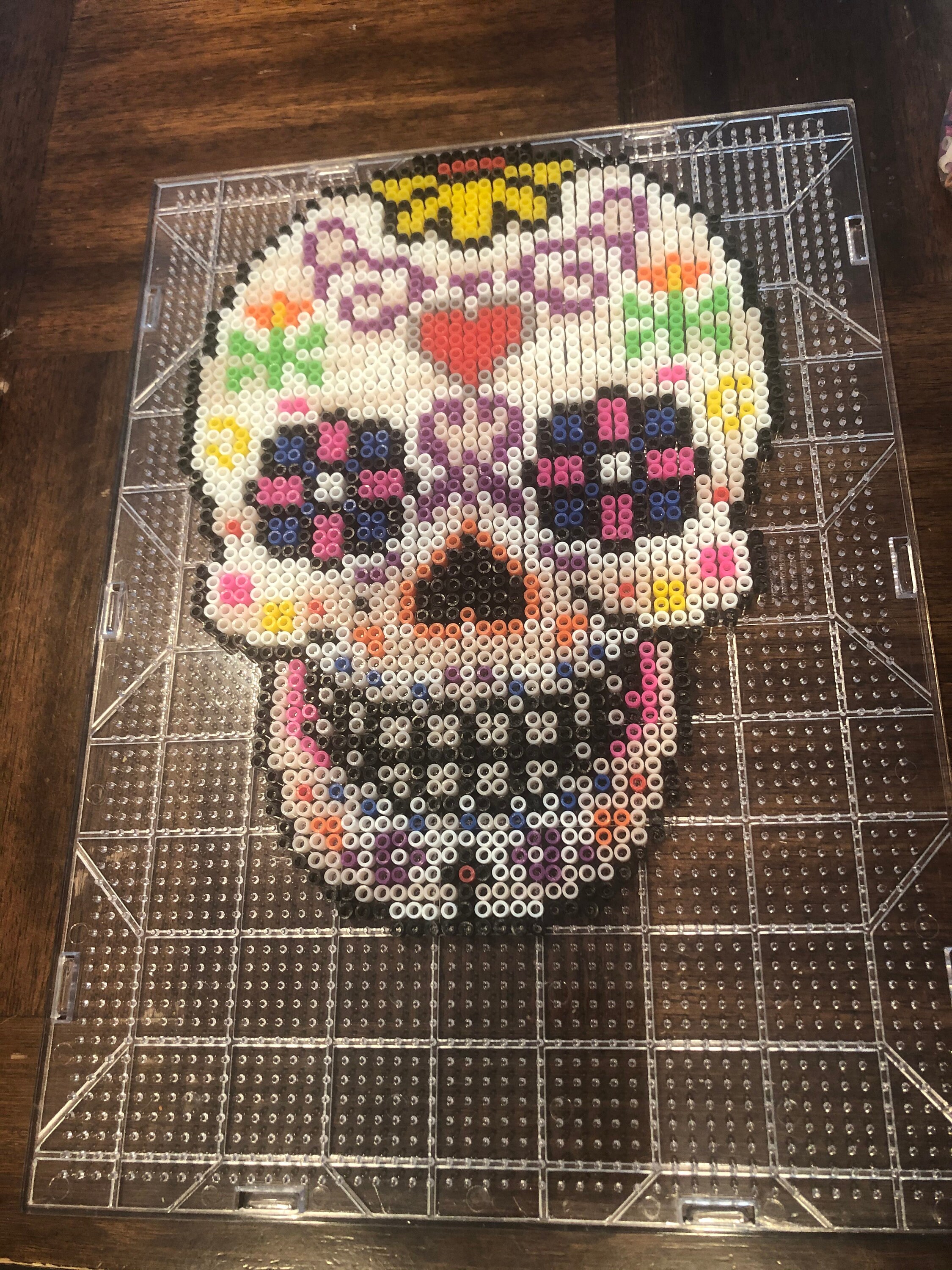 Day Of The Dead Perler Beads Skull Etsy
