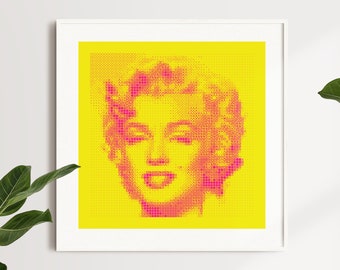 Marylin Monroe ASCII Style poster