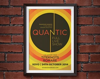 Quantic concert poster