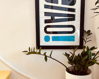 Ciao! typographic poster