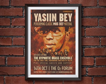 Yasiin Bey (FKA Mos Def) concert poster
