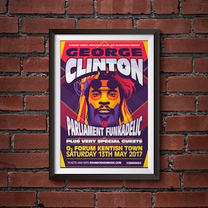 George Clinton concert poster - 02 Forum