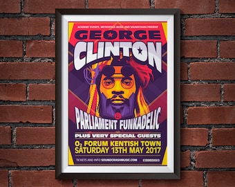 George Clinton concert poster - 02 Forum