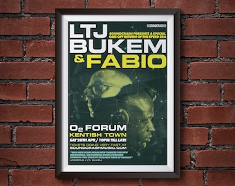 LTJ Bukem & Fabio concert poster