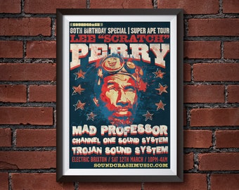 Lee Scratch Perry concert poster