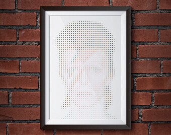David Bowie Dots Portrait