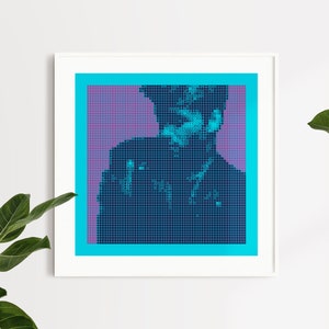 George Michael ASCII Style poster