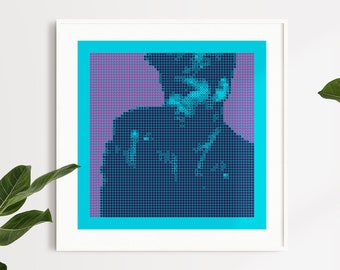 George Michael ASCII Style poster