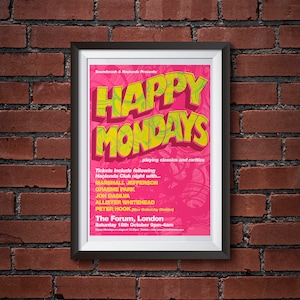 Happy Mondays concert poster