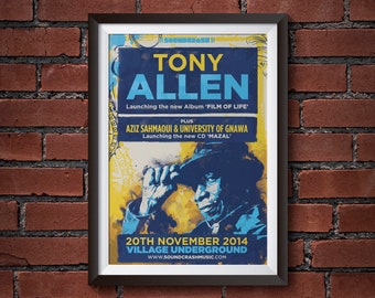 Tony Allen concert poster