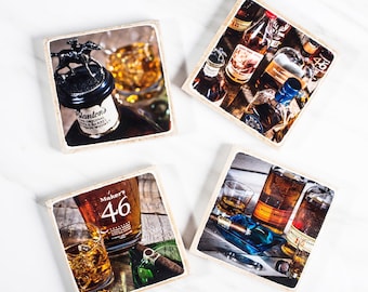 Bourbon Inspired Coaster Set #1