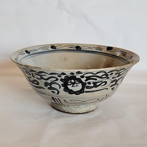 Authentic Ming SWATOW Blue And White Bowl, Circa 1600