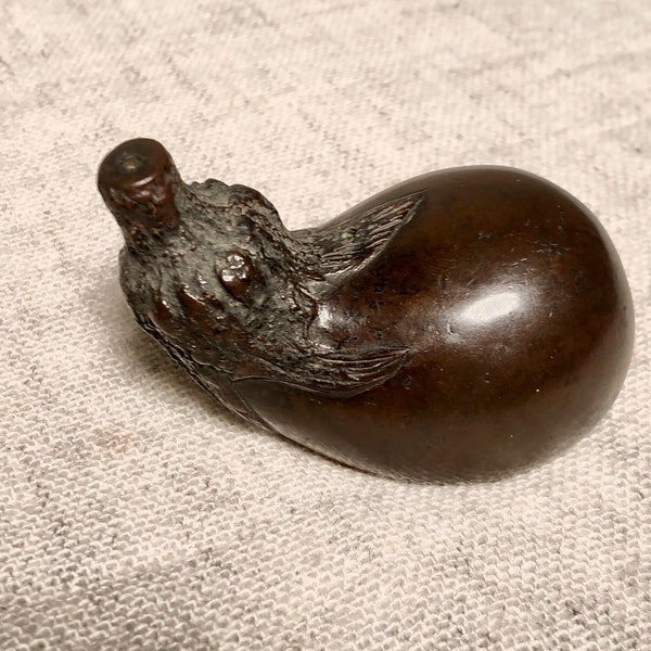 Suiteki. Water Dropper. Cast Bronze. Circa 1850.
