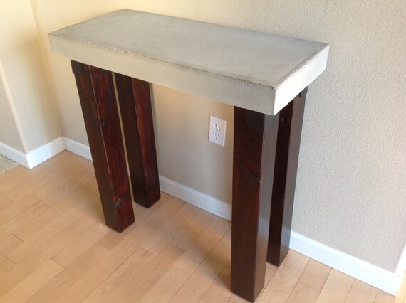 Concrete Console Table Etsy
