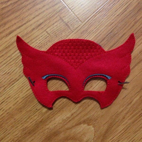 Red Owl Girl PJ Mask. Owlette. mask. Pretend play