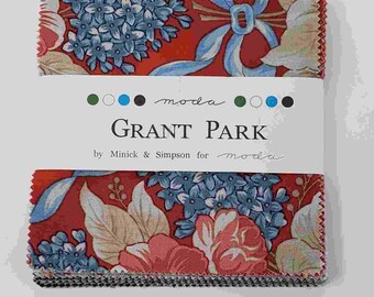 NOS Grant Park by Moda Fabric Minnick & Simpson 5" Square Charm Pack 42 Pcs.