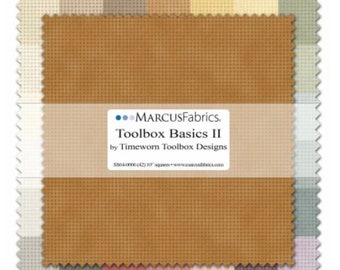 Tool Box Basics II Layer Cake - 10" Squares - 42 Count by Marcus Brothers Fabric