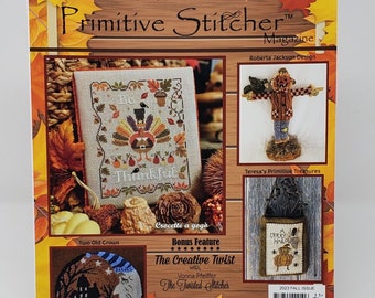 Punch Needle & Primitive Stitcher Magazine - FALL 2023 - 24 Awesome Projects for the Spooky/Autumn Ahead!