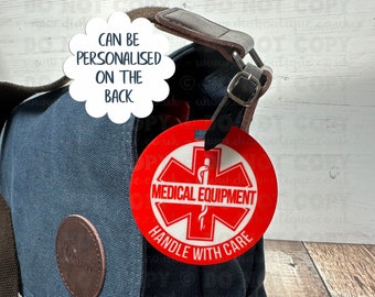 Personalized Medical Equipment Tag: Emergency ID, CPAP, Diabetes, Type 1 Diabetic