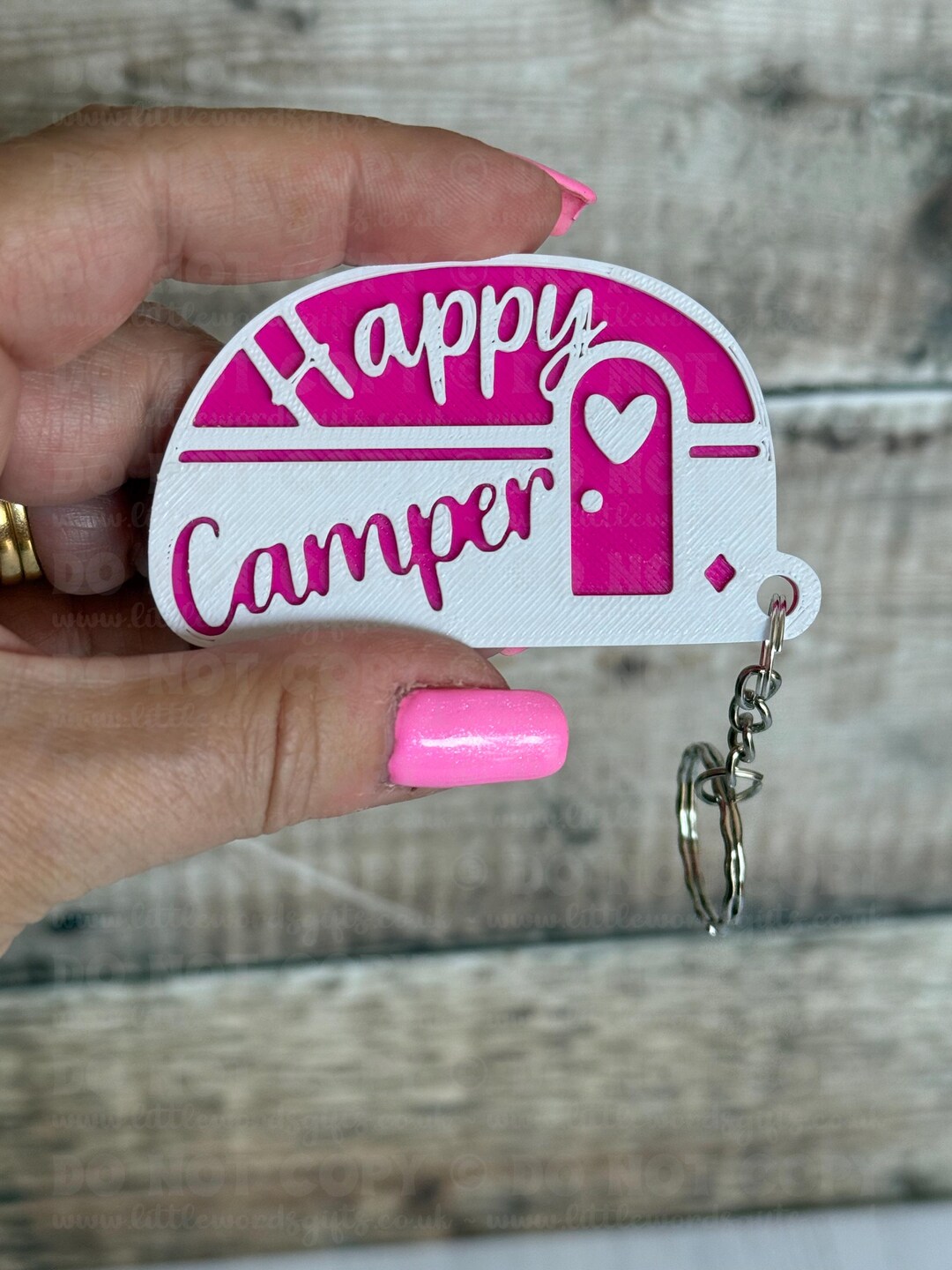 Happy Camper 3D Keyring for Camper, Caravan - Etsy
