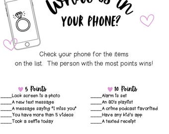 ¿Qué hay en tu teléfono? Juego de ducha 5 x 7