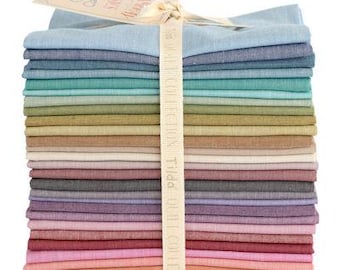 Paquete de cuartos gordos Tilda Chambray