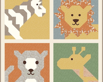 Kit de edredón Leo & Savannah Safari on the Savannah - Riley Blake