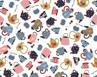 Riley Blake - Una cucharada de té azucarado y Nube de azúcar