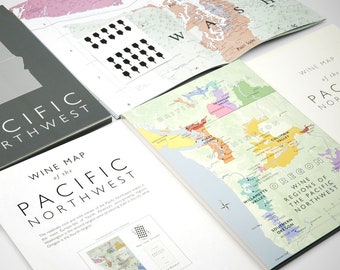 De Long’s Wine Map of the Pacific Northwest - Bookshelf Edition