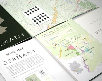 De Long’s Wine Map of Germany - Bookshelf Edition