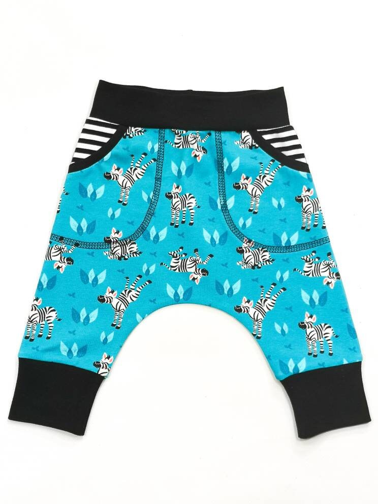 Baby harems Zebras Drop crotch pants Unisex baby clothes Etsy