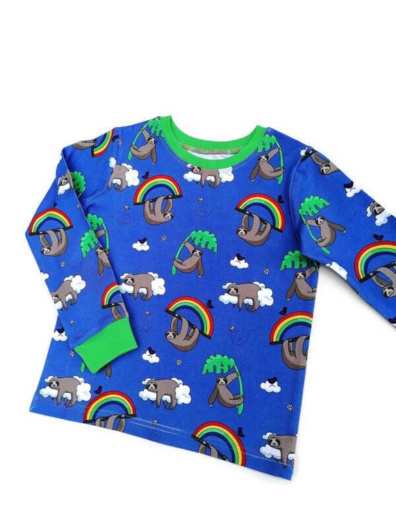 Unisex baby clothes,Rainbow clothes Organic baby and kids T-Shirt Handmade 