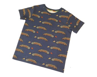 Caterpillar tshirt, Organic Caterpillar shirt, Bugs life t-shirt, Baby Tshirt, Kids tshirts, Handmade tshirts, Unisex kids clothes. UK made