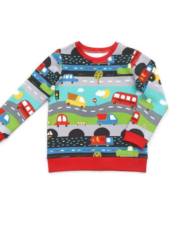 Kids Sweatshirt Trucks and car print Unisex baby clothes Etsy