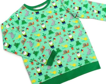 Bio-Baumwolle Garten und Zwerge Tshirt, Baby und Kinder T-Shirt, Unisex Baby Kleidung, Geschenk für kleine Gärtner, Unisex Baby Kleidung, Gonk Tshirt