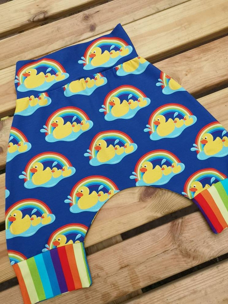 Organic Baby Harem Shortsrainbow Shorts Unisex Baby and Kids Etsy UK